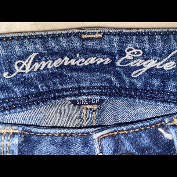 SOLD — AMERICAN EAGLE SLIM BOOT CUT MID WASH JEANS SIZE 2 - Picture 5 of 5